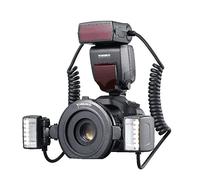 YONGNUO YN24EX TTL Macro Flash Speedlite 2pcs Flash Heads 4pcs Adapter Rings for Canon DSLR Cameras