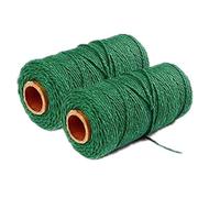 YongTai 2 Pack Twine String Garden String, 100 M x 2 MM Gardening Twine, Craft String for Packaging Rope Gift Rope DIY Handicraft Decoration Binding, Total 200m (Green)