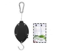 YongXiangPeng Hanging Basket Chains,Retractable Hook Heavy Duty Hanging Basket Pulley,304 Stainless Steel Plant Pulley Rope Hanger for Garden Hanging Baskets and Birds Feeder