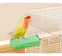 YongXiangPeng Parrot Perch,Bird Grinding Teeth Stone Chew Toy for Parrot Cage Accessories,Good Parrot Toys for Caged Birds(Green).