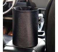 YongXiangPeng Universal Traveling Portable Car Bin Storage,Water Resistant Bin for Car Trash Bag,Collapsible Leak Proof Vehicle Trash Can,Foldable Litter Storage Collection for Car Accessories (Black)