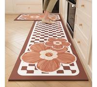 YongXinMY 3D Patterns Non-Slip Kitchen Rug - Cartoon Diatomaceous Door Mat Rug Rubber Backing Quick Dry Absorbent Anti Fatigue Runner for Sink Stove Laundry Entryway Hallway (#3,50x150cm)