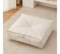 YongXinMY 6" Extra Thick Floor Cushion Booster Cushion - Waterproof Stain-Resistant Seat Pad with Handle for Living Room Bedroom Balcony Meditation Tatami Square