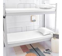 YongXinMY Floor Futon Mattress Cover with Zipper - Solid Color Full Coverage Mattress Protector Washable Dustproof Detachable Zippered Futon Cover for Japanese Tatami Floor Mattress (White,120x190cm)