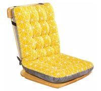 YongXinMY High Back Chair Cushions with Ties - Thickened One-Piece Dining Office Seat Pad Non-Slip Soft Cushioned Chair Backrest Comfortable Cushion for Home Dining Kitchen Garden Office (Style I,XL)