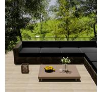 YongXinMY Outdoor Stretch Cushion Covers - Waterproof Full Wrap Patio Furniture Slipcovers with Zipper Solid Bench Seat Pad Protector for Garden Sofa Chair Deck Balcony (Black,60 * 55 * 10cm)