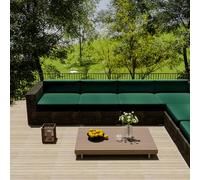 YongXinMY Outdoor Stretch Cushion Covers - Waterproof Full Wrap Patio Furniture Slipcovers with Zipper Solid Bench Seat Pad Protector for Garden Sofa Chair Deck Balcony (Green,50 * 55 * 10cm)