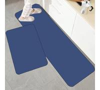 YongXinMY Quick-Drying Kitchen Rug Mat - Solid Color Diatom Mud Non-Slip Absorbent Runner Floor Mat,Wipeable Rubber Long Carpet for Hallway Bathroom Laundry Room Sink (#3,40x60cm)