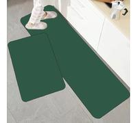 YongXinMY Quick-Drying Kitchen Rug Mat - Solid Color Diatom Mud Non-Slip Absorbent Runner Floor Mat,Wipeable Rubber Long Carpet for Hallway Bathroom Laundry Room Sink (#6,50x160cm)