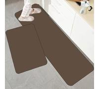 YongXinMY Quick-Drying Kitchen Rug Mat - Solid Color Diatom Mud Non-Slip Absorbent Runner Floor Mat,Wipeable Rubber Long Carpet for Hallway Bathroom Laundry Room Sink (#4,40x120cm)