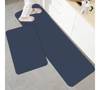 YongXinMY Quick-Drying Kitchen Rug Mat - Solid Color Diatom Mud Non-Slip Absorbent Runner Floor Mat,Wipeable Rubber Long Carpet for Hallway Bathroom Laundry Room Sink (#10,50x160cm)