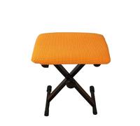 YongXinMY Rectangle Stool Cover - Stretch Corn Fabric Slipcover with Elastic Bottom Solid Colour Dustproof Washable Protector for Piano Bench Shoe Ottoman Entryway Bedroom (Orange,40x30x4cm)