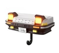 YongXinMY Retro Car Key Holder Wall Mount - Vintage Automotive Headlight Design LED Keys Rack with Auto On/Off Light ABS Single Hook Organizer for Home Entryway Hallway Office (#2)
