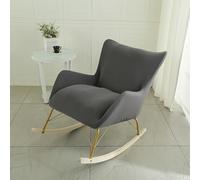 YongXinMY Rocking Chair Cover - Modern Stretch Printed Glider Slipcover with Elastic Bottom Anti-Slip Washable Recliner Protector Furniture Shield for Living Room Bedroom Office (#4)