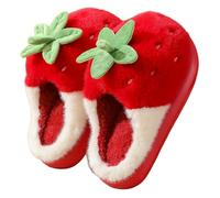 YongXinMY Strawberry Fruit Slippers for Women - Fuzzy Plush House Shoes