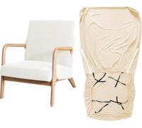 YongXinMY Stretch Arm Chair Covers - Mid-Century Modern Upholstered Protector Wooden Armchair Slipcover Elastic Furniture Protector for Living Room Hotel Reading Chair Single Sofa (#9)