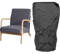 YongXinMY Stretch Arm Chair Covers - Mid-Century Modern Upholstered Protector Wooden Armchair Slipcover Elastic Furniture Protector for Living Room Hotel Reading Chair Single Sofa (#4)