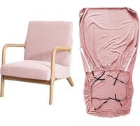 YongXinMY Stretch Arm Chair Covers - Mid-Century Modern Upholstered Protector Wooden Armchair Slipcover Elastic Furniture Protector for Living Room Hotel Reading Chair Single Sofa (#8)