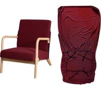YongXinMY Stretch Arm Chair Covers - Mid-Century Modern Upholstered Protector Wooden Armchair Slipcover Elastic Furniture Protector for Living Room Hotel Reading Chair Single Sofa (#5)