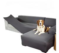 YongXinMY Stretch Couch Covers L Shaped Sectional - Universal Modern Solid Color Slipcover Full Wrap Elastic Fit Furniture Protector with Pillowcase for Pets Daily Living Room (#5,1 Seater)