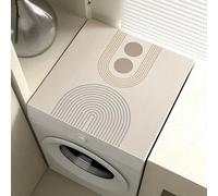 YongXinMY Washing Machine Dust Cover Pad - Modern Diatomite Dust-Proof Mat Non-Slip Waterproof Protector for Washer Dryer Fridge Microwave Bedside Table Laundry Room Kitchen Decor (#8,65x90cm)