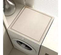 YongXinMY Washing Machine Dust Cover Pad - Modern Diatomite Dust-Proof Mat Non-Slip Waterproof Protector for Washer Dryer Fridge Microwave Bedside Table Laundry Room Kitchen Decor (#6,50x50cm)