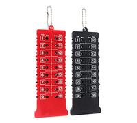 YONGZURA 2pcs 18 Hole Sports Score Counter | Black + Red Scoreboard for Training/Practice/Competition | No Battery Needed, Sturdy ABS Material | Compact & Easy to Carry