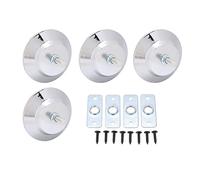 YONGZURA 4pcs 5inch Billiard Table Leg Levelers | Universal Adjustable Furniture Feet for Football/Pool Tables | Stainless Steel Leveling Set with Screws & Rings