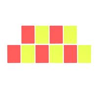 YONGZURA 5 Set Soccer Referee Red & Yellow Cards | High - Visibility PVC Warning & Ejection Cards | Football Game Must - Haves for Schools/Stadiums/Leagues | Sturdy & Portable (11x8cm)