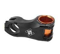 YONGZURA Bicycling Stem Riser 70mm | 35mm & 31.8mm Handlebar Compatible | Lightweight 163g Aluminum Alloy | - 17° Angle for Road/Mountain Riding | CNC Machined Non - Slip Design (Black)
