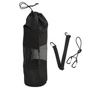 YONGZURA boat trash bag large capacity ventilated mesh drawstring adjustable buckle oxford cloth wear proof garbage container for kayaks canoes small boats ships black