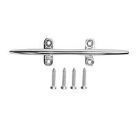 YONGZURA Heavy Duty 316 Stainless Steel Boat Cleat | Open Base Design for Easy Installation | Mirror Polished Marine Dock Cleat for Boats/Yachts/Ships | Non - Rusting with 4 Screws (SS316-8 Inch)