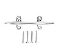 YONGZURA Heavy Duty 316 Stainless Steel Boat Cleat | Open Base Design for Easy Installation | Mirror Polished Marine Dock Cleat for Boats/Yachts/Ships | Non - Rusting with 4 Screws (SS316-5 Inch)