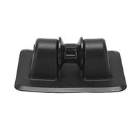 YONGZURA kayak roller wear resistant pvc plastic bracket pulley track for fishing boats rubber boats material pvc plastic size 13.5 x 9 x 3cm (Black)