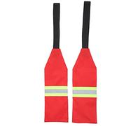 YONGZURA kayak safety travel flag collapsible oxford fabric red warning flag for kayak canoes boats towing 2pcs