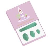 Yoni Egg Massage Stick Jade Eggs Women Kegel Exerciser Jade Massager Muscles Tightening Ball Crystal Kegel Eggs-Undrilled B with Box