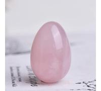 Yoni Egg Natural Stone Jade Crystal Egg Mineral Ball Women Kegel Exercise,Rose Quartz