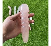 Yoni Eggs for women18cm Large Long Natural Rose Quartz Crystal Massage Wand Gemstone Yoni,1pc,18cm