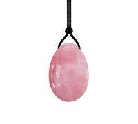 Yoni Eggs Rose Quartz Jade Egg Drilled Amethyst Balls for Women Kegel Exercise Natural Crystal Kegel Eggs,Rose Quartz,S-3x2cm