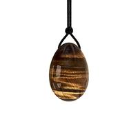 Yoni Eggs Rose Quartz Jade Egg Drilled Amethyst Balls for Women Kegel Exercise Natural Crystal Kegel Eggs,Tiger Eye,S-3x2cm