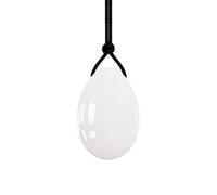 Yoni Eggs Rose Quartz Jade Egg Drilled Amethyst Balls for Women Kegel Exercise Natural Crystal Kegel Eggs,White Jade,S-3x2cm