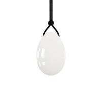Yoni Eggs Rose Quartz Jade Egg Drilled Repair Tool for Women Kegel Exercise Natural Crystal Kegel Eggs-White Jade-S-3x2cm