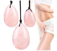 Yoni Stones for Women, 3PCS 3 Sizes Yoni Egg, Crystal Eggs for Tightening, Massage Stones for Exercise Stress Release Massage.