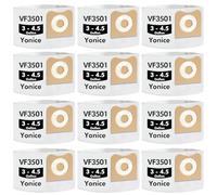 Yonice 12 Pack VF3501 Dust Bags Size C Compatible for Ridgid & Workshop 3-4.5 Gallon Vacuums, Disposable Dust Collection Filter Bags Replace Part# 23738 VF3501 WS32045F