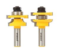 Yonico 12241 Round Over 2 Bit Rail and Stile Router Bit Set 1/2-Inch Shank