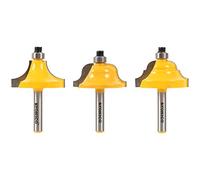 Yonico 13322q 9/16" 3 Bit Edge Forming Router Bit Set 1/4" Shank