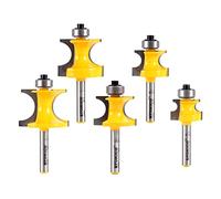 Yonico 13516q 5 Bit Corner Bead Router Bit Set 1/4" Shank