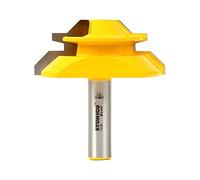 Yonico 15122 45 Degree - Up to 1-Inch Stock Lock Miter Router Bit 1/2-Inch Shank