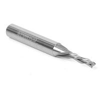 Yonico 36310-SC 1/8-Inch Dia. 3 Flute Low Helix Downcut Spiral End Mill CNC Router Bit 1/4-Inch Shank