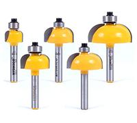YONICO Router Bits Edge Forming Cove Set 5 Bit 1/4-Inch Shank 13522q